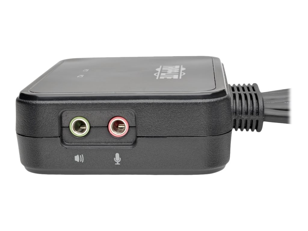Tripp Eaton Tripp Lite series 2-Port USB/HD Cable KVMSwitch with Audio/Video - Cables and USB Peripheral Sharing - KVM-/Audio-/USB-Switch - 2 x KVM/Audio/USB - 1 lokaler Benutzer - Desktop