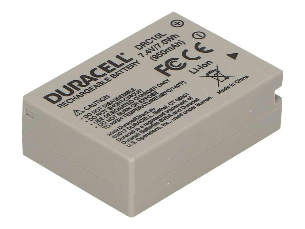 Duracell DRC10L - Batterie - Li-Ion - 820 mAhfür Canon PowerShot G1 X - G15 - G3 X - SX40 HS - SX50 HS - SX60 HS