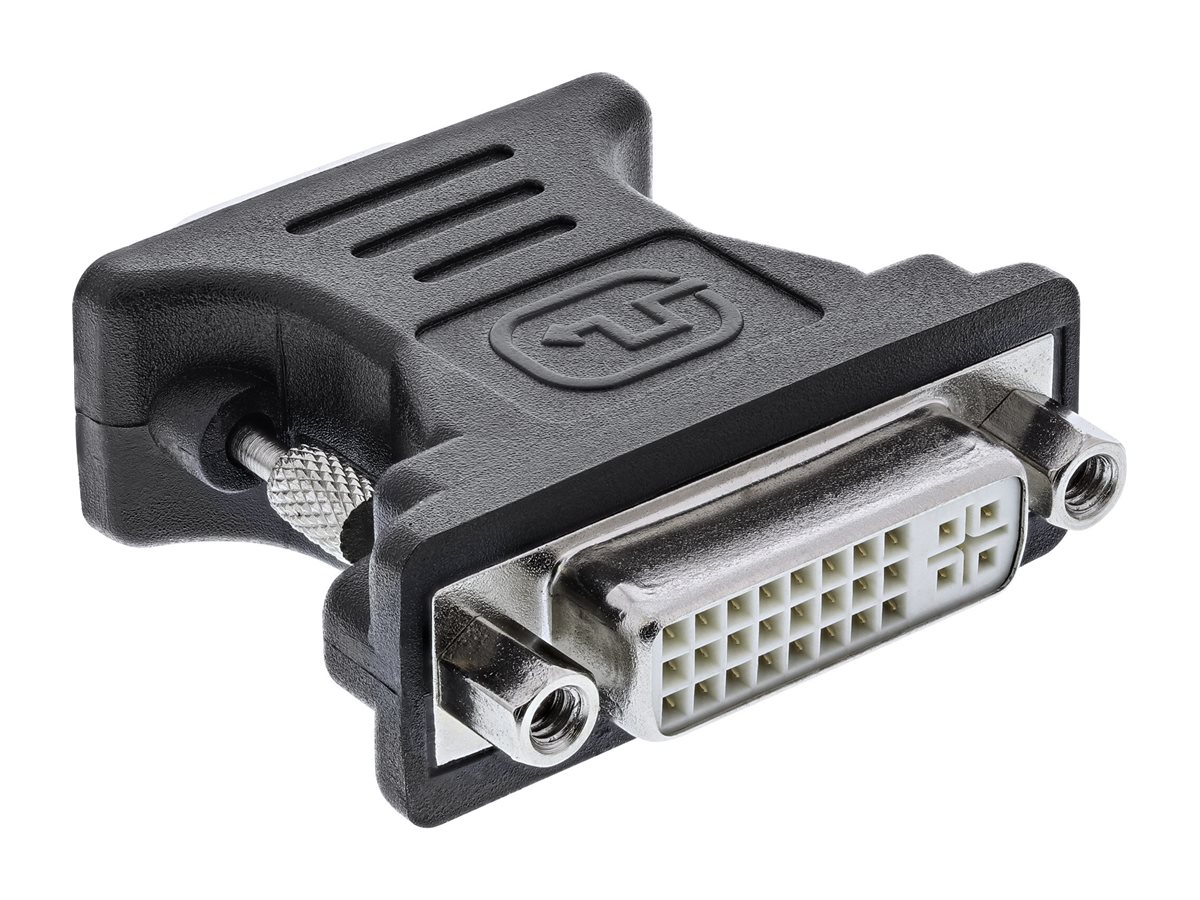 InLine DVI-A Adapter - Analog 24+5 Buchse auf 15pol HD Stecker (VGA)(M) - Schwarz