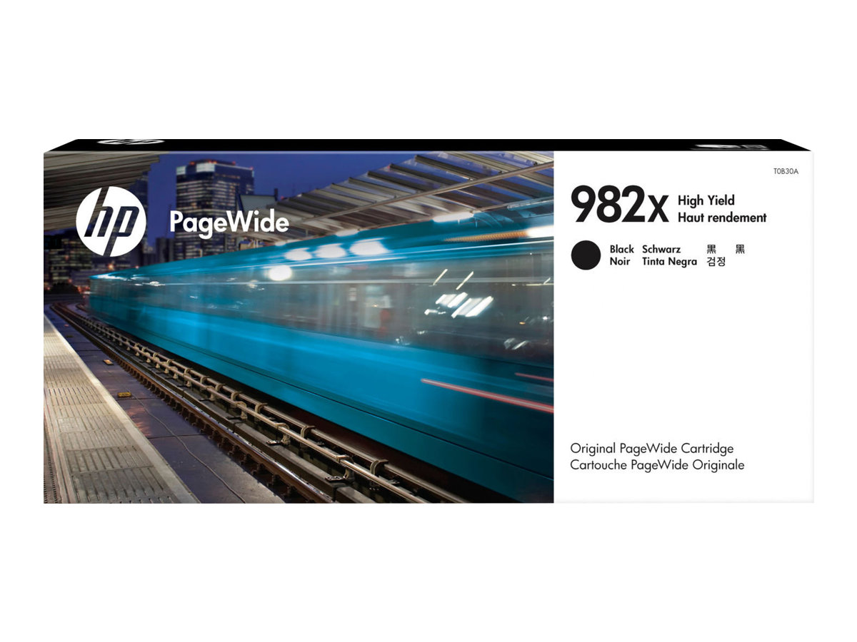 HP 982X - 194 ml - Hohe Ergiebigkeit - Schwarzoriginal - PageWide - Tintenpatrone - für PageWide Enterprise Color Flow MFP 785; PageWide Managed Color E75160 - MFP P779