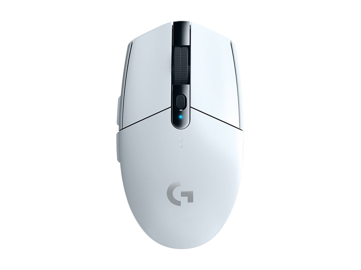 Logitech G G305 - Maus - optisch - 6 Tasten - kabellos - 2.4 GHz - kabelloser Empfänger (USB)weiß