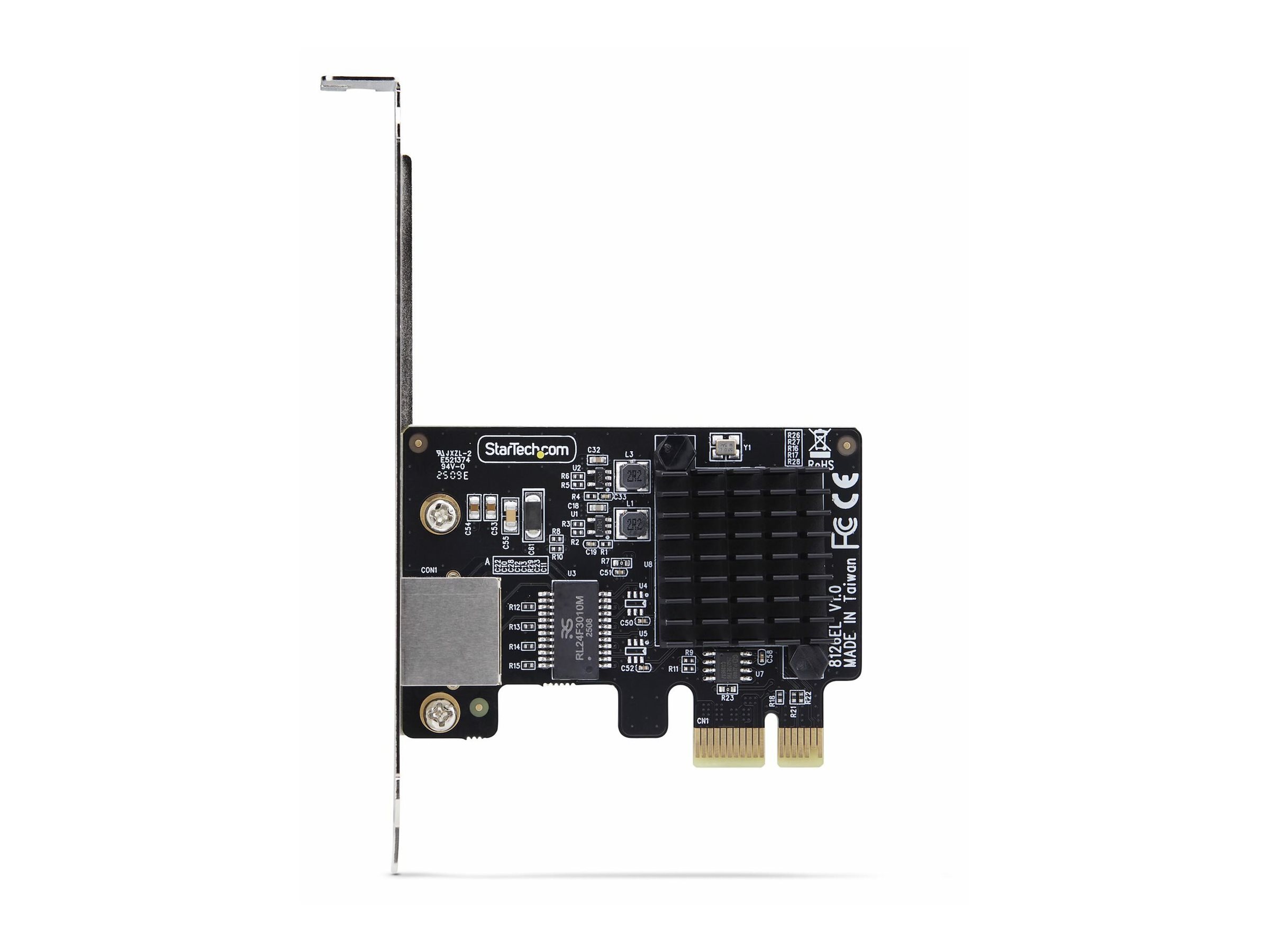 StarTech.com Startech 1-Port 5G Gigabit PCIe Network AdapterCard - TAA Compliant - Netzwerkadapter - PCI Express 3.1 x1 Low-Profile - 5GBase-T x 1 - Schwarz - TAA-konform