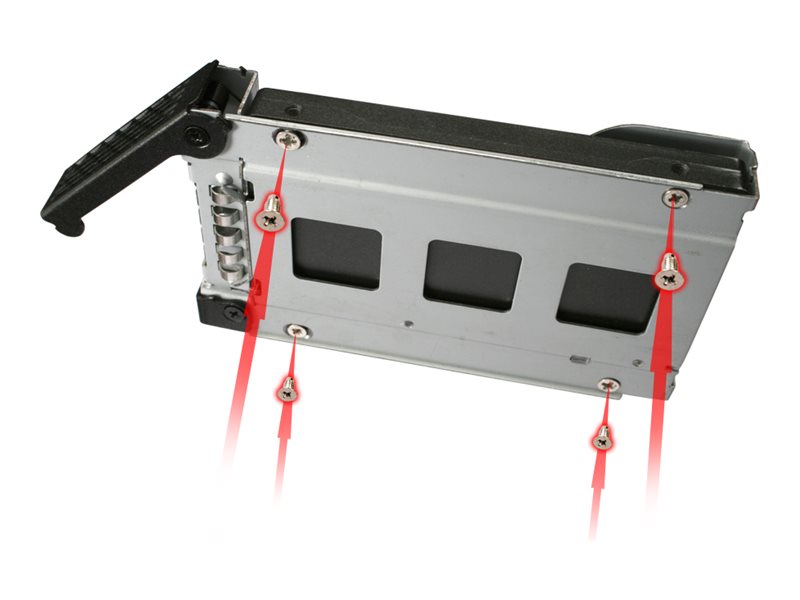 Icy Dock EZ Slide Mini MB994TK-B - Träger für Speicherlaufwerk (Caddy)mit hotswapfähiger Wechselrahmen - 2.5" (6.4 cm)
