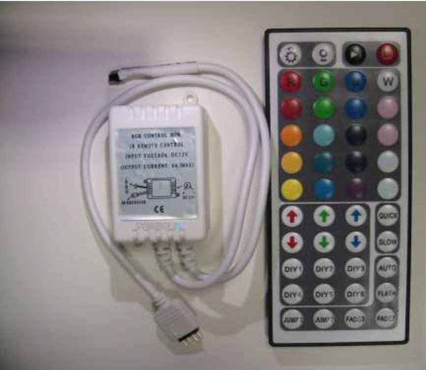 Synergy 21 S21-LED-A00094, LED-Beleuchtungssteuerung, 72 W, 12 V, 6 A, 100 gFlex Strip RGB Controller DC12V IR + - 6A/72W - 0.1kg