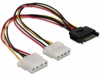 Delock Netzteil - interne Stromversorgung, 4-polig (W)zu SATA-Stromstecker (W) - 20 cm