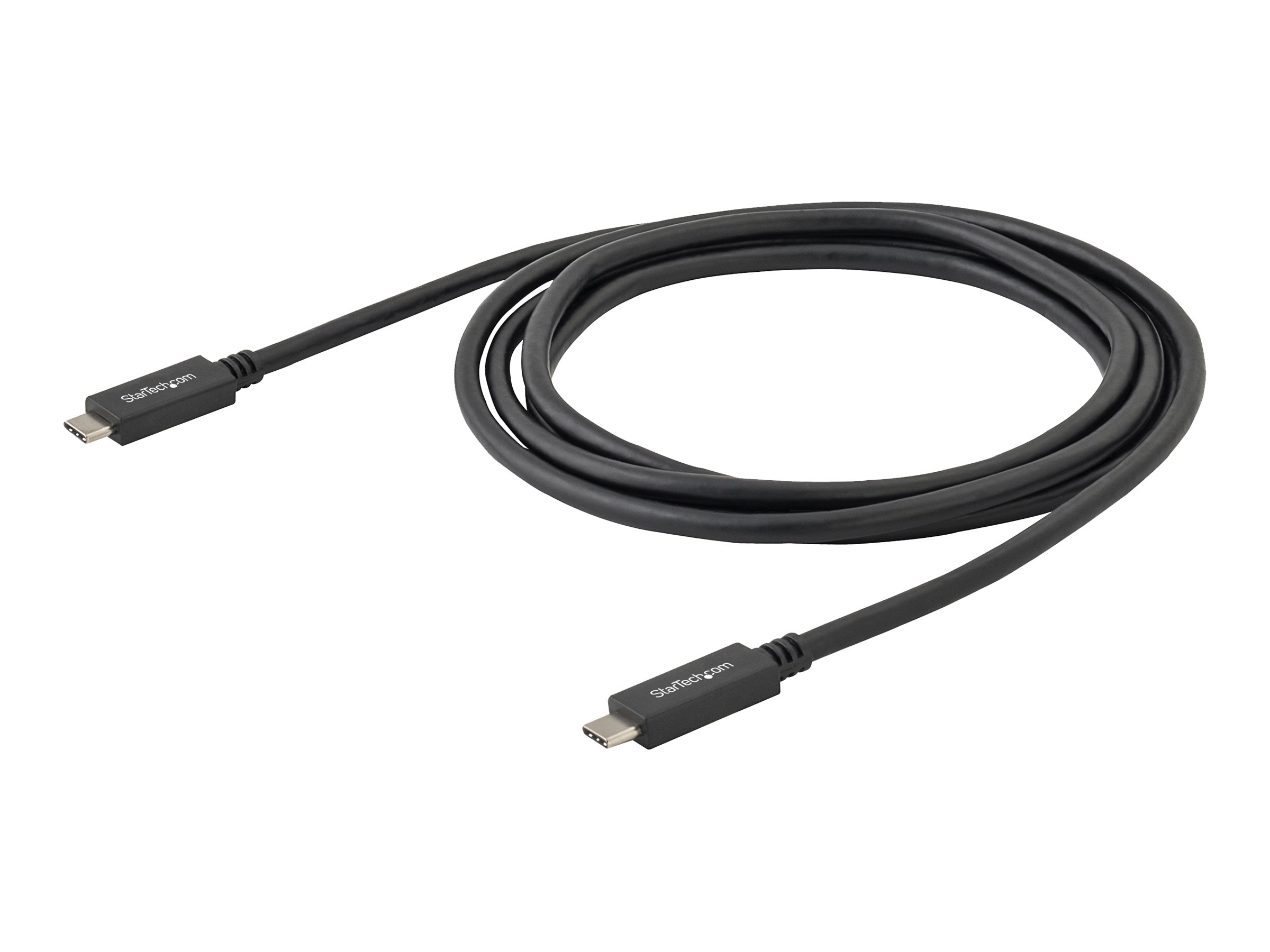 StarTech.com StarTech USB-C Kabel mit Power Delivery (3A)St/St - 2m - USB 3.0 - Zertifiziert - USB 3.0 Typ C Kabel - USB 3.1 Gen1 (5Gbit/s) - USB-Kabel - USB-C (M) zu USB-C (M) - USB 3.1 - 3 A - 2 m -