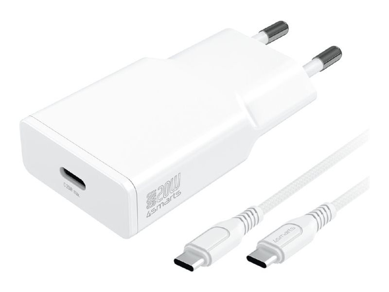 4smarts Netzteil - GaN, schlank - 20 Watt - 3 A - PD/PPS (USB-C)