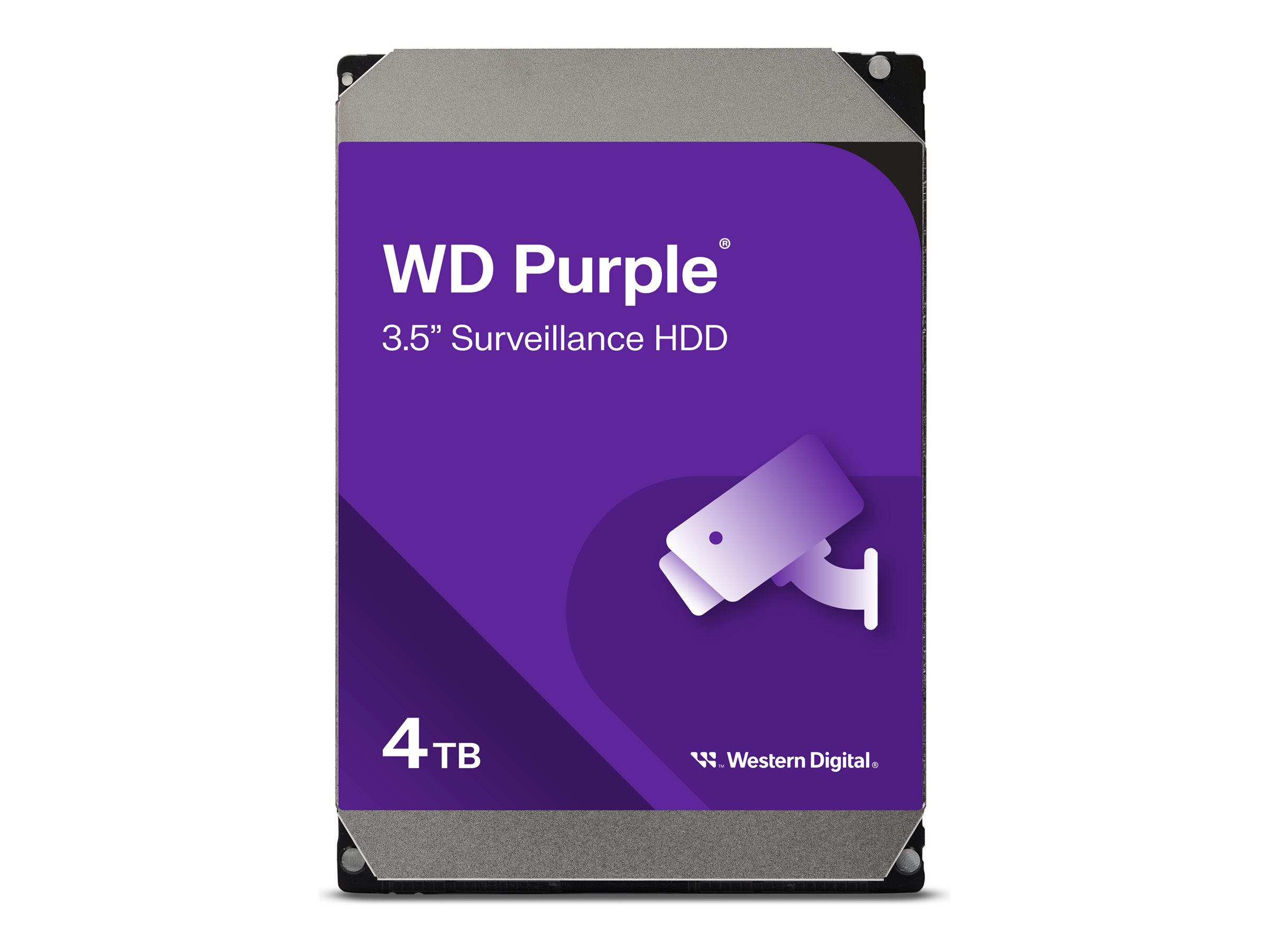 WD Purple WD43PURZ - Festplatte - 4 TB - Überwachung - intern - 3.5" (8.9 cm)SATA 6Gb/s - 5400 rpm - Puffer: 256 MB