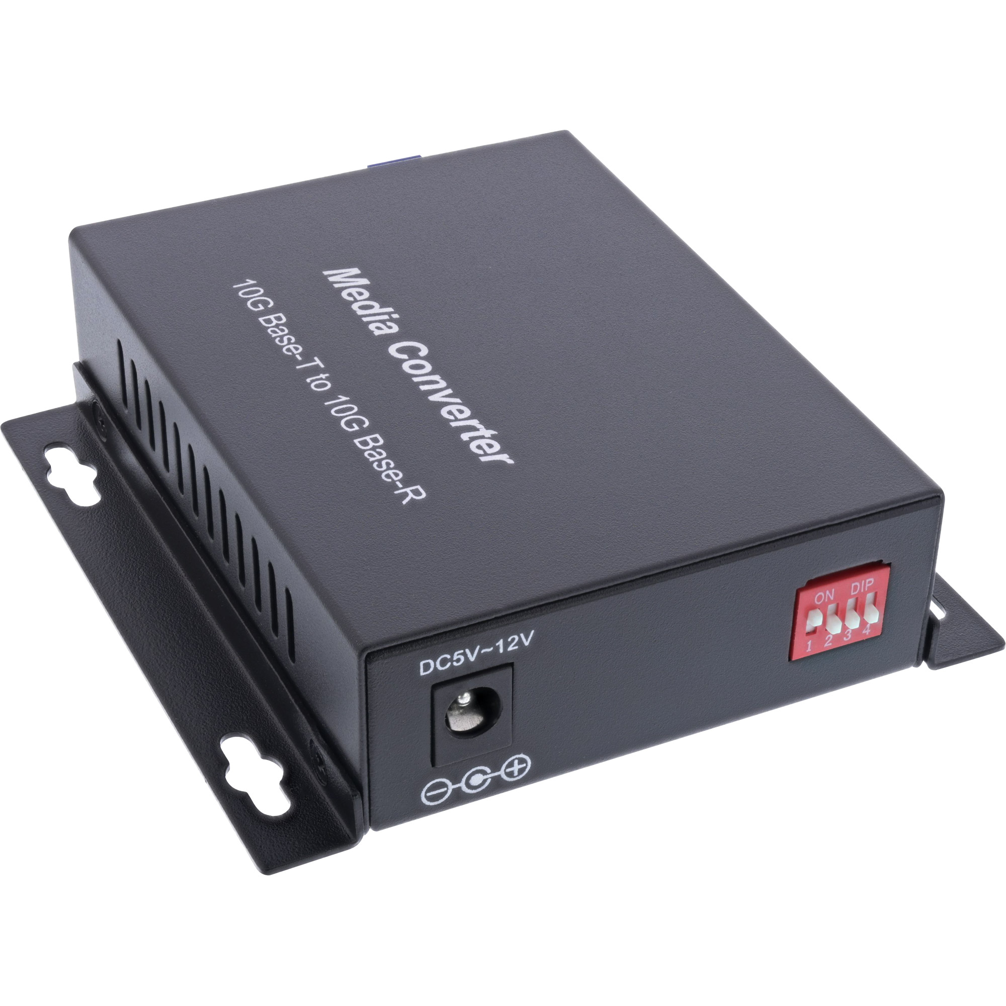 InLine Netzwerk Media Konverter 10Gb/s TP zu SFP+ LWL (für LC Duplex) - SM - 10km10Base-T - 100Base-TX - 1000Base-T - 2.5GBase-T - 5GBase-T - RJ-45 / LC Single-Modus - bis zu 10 km - 1310 nm