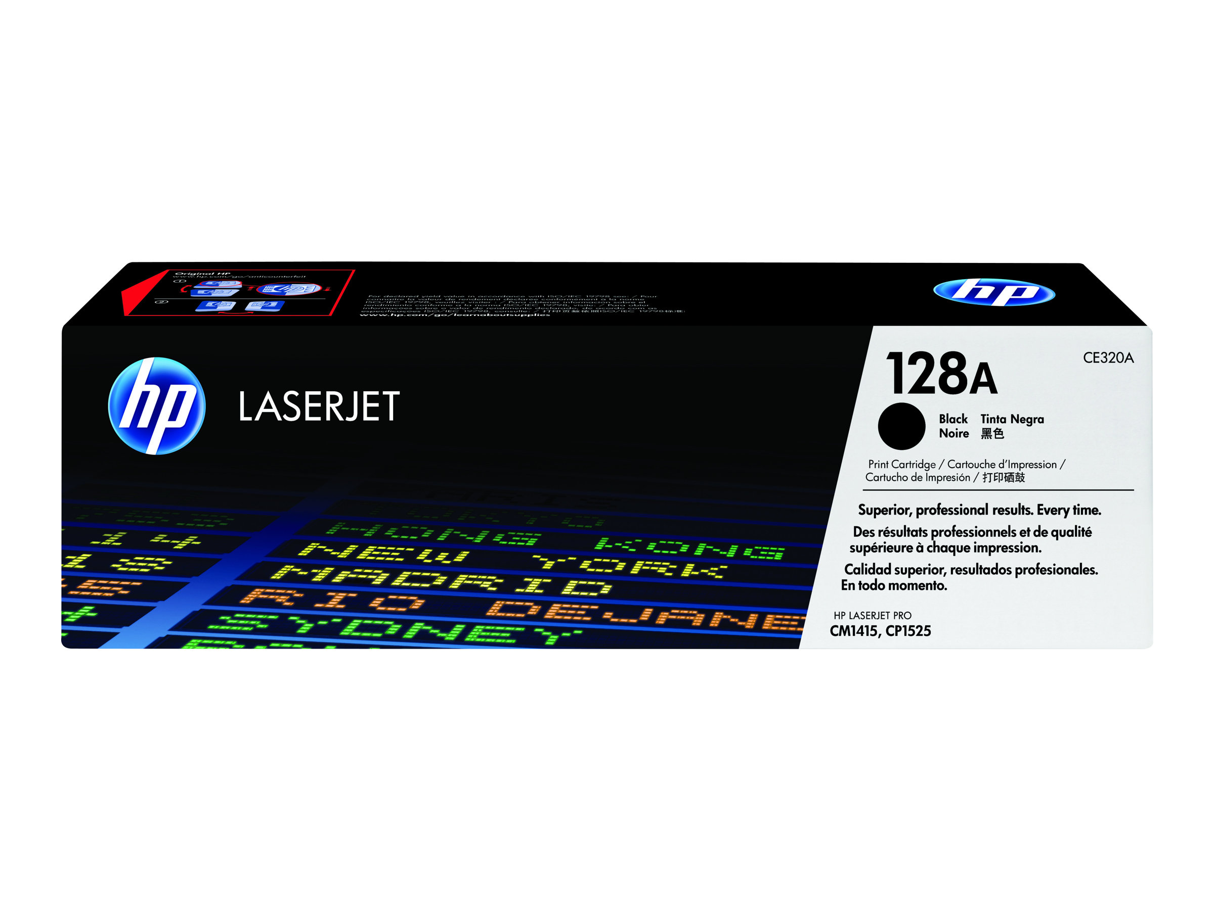 HP 128A - Schwarz - original - LaserJet - Tonerpatrone (CE320A)für Color LaserJet Pro CP1525n - CP1525nw; LaserJet Pro CM1415fn - CM1415fnw