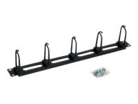 TRITON RAB-VP-X16-A1 - Kabelmanagement - Schwarz, RAL 9005 - 1U - 48.3 cm (19")19" cable management panel