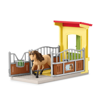 Schleich FARM WORLD 42609, Bauernhof, Buildings, Farm animals / farm toys, Horse Stable, Horses, 3 Jahr(e), MehrfarbigPony Box with Iceland Pony Stallion