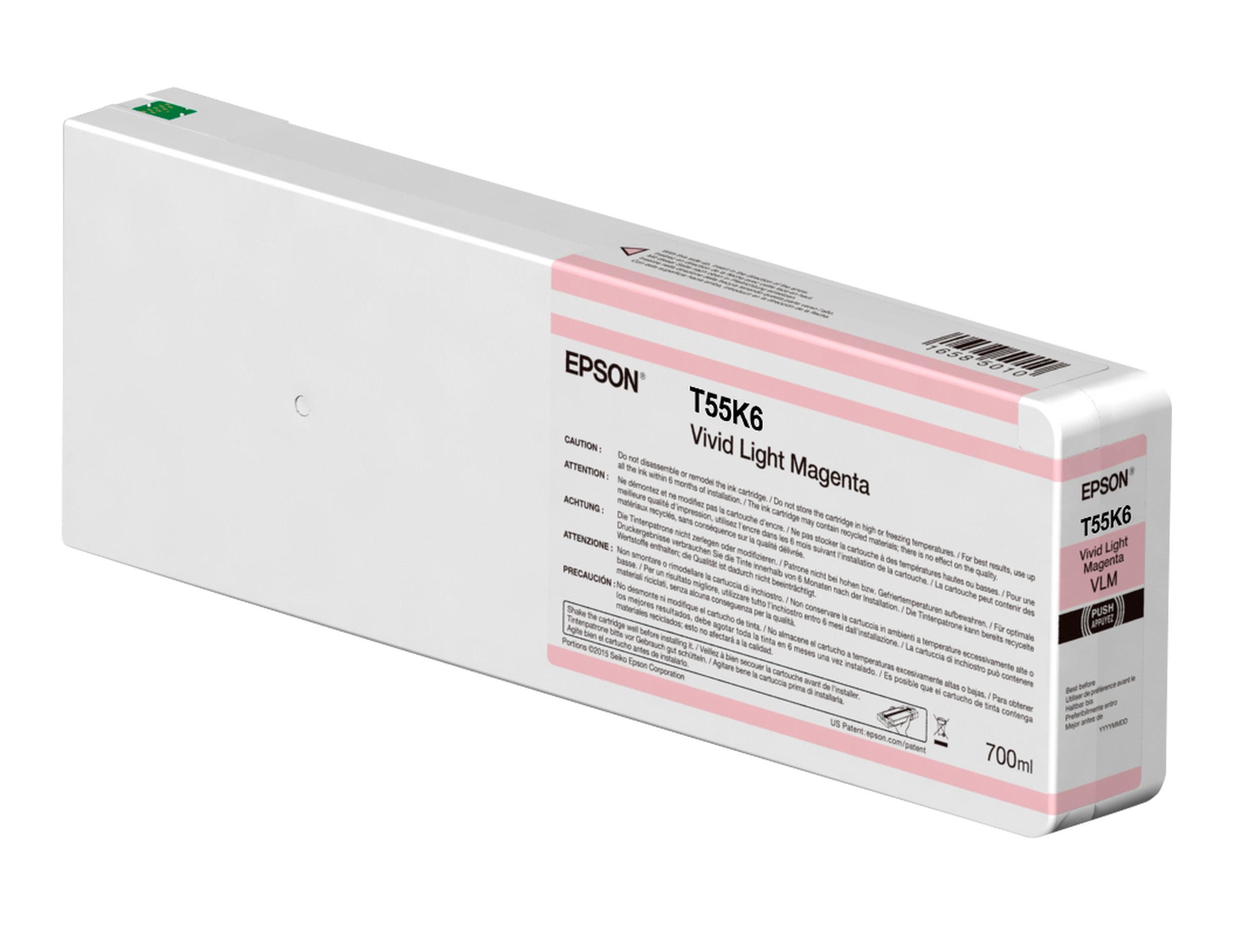 Epson T55K6 - 700 ml - Vivid Light Magentaoriginal - Tintenpatrone - für SureColor SC-P6000 - SC-P7000 - SC-P7000V - SC-P8000 - SC-P9000 - SC-P9000V