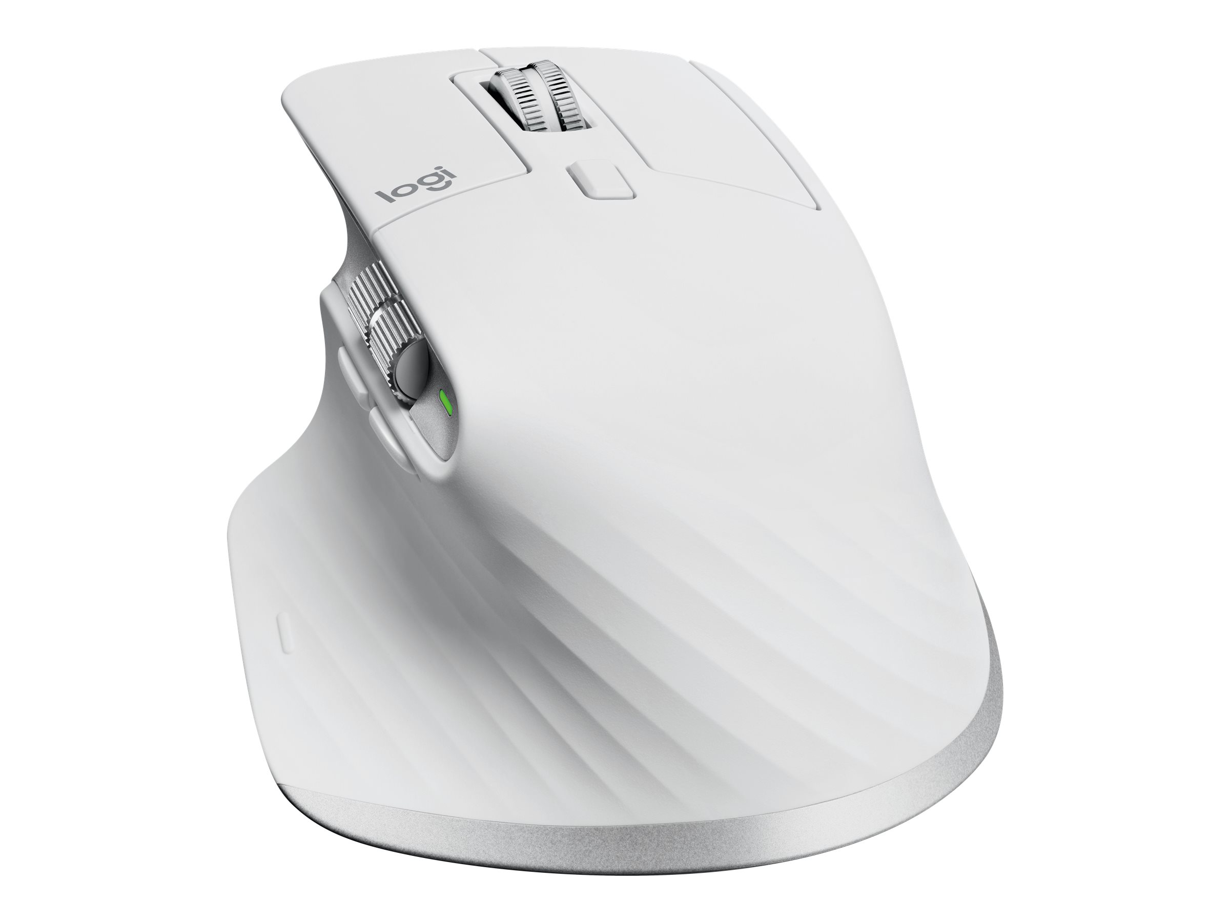 Logitech Master Series MX Master 3S - Mausergonomisch - optisch - 7 Tasten - kabellos - Bluetooth - 2.4 GHz - Logitech Logi Bolt USB-Empfänger - Pale Gray