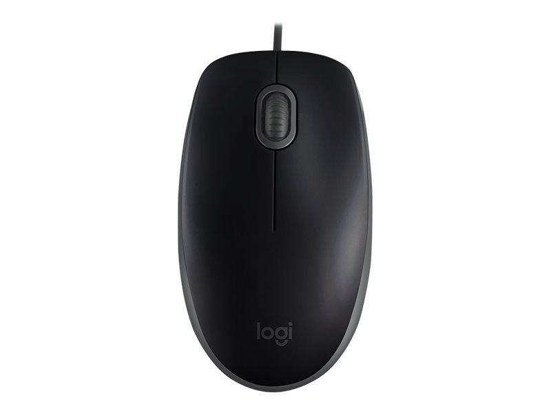 Logitech B110 Silent - Maus - rechts- und linkshändigoptisch - 3 Tasten - kabelgebunden - USB