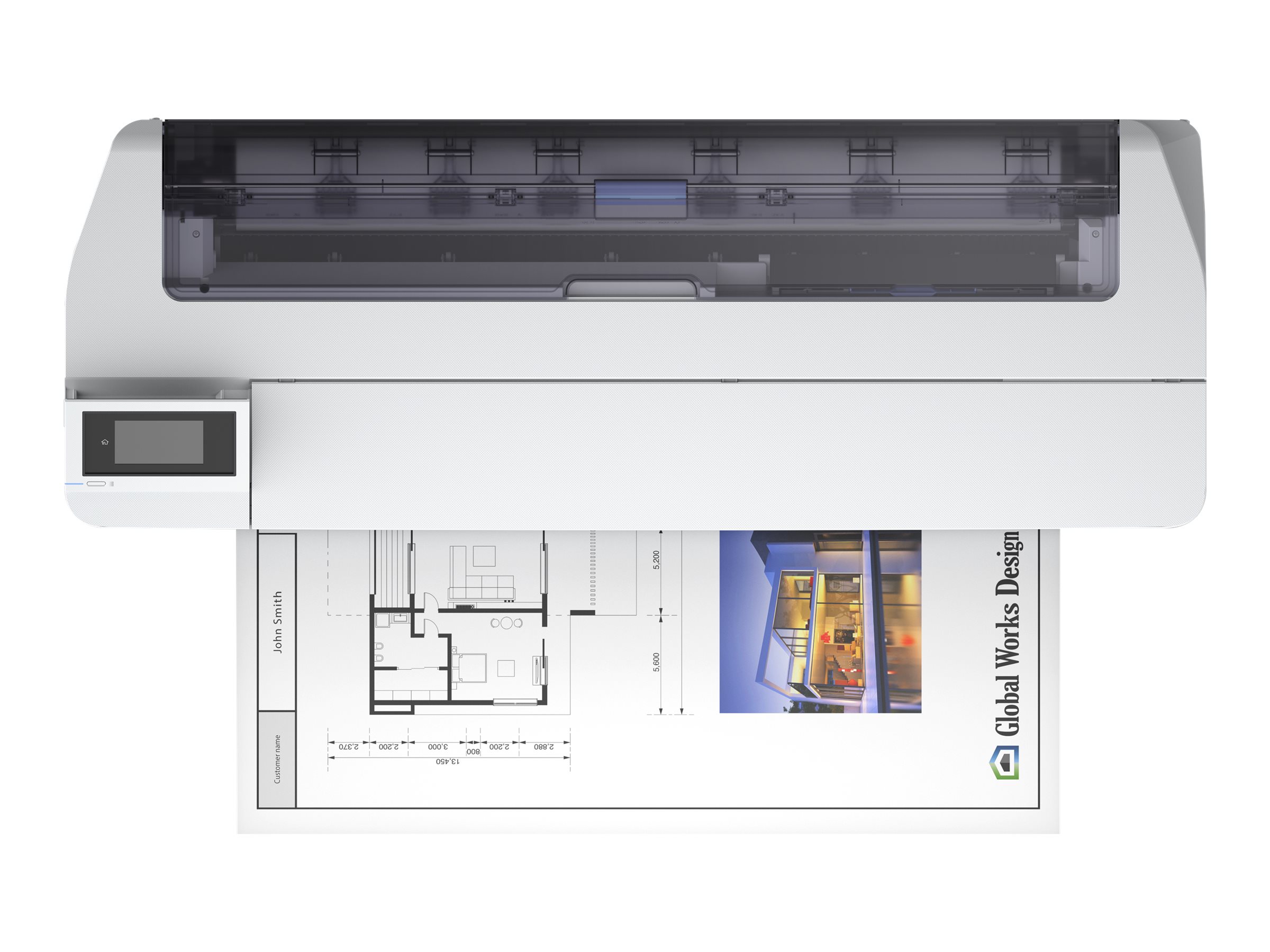 Epson SureColor SC-T5100N - 914 mm (36") Großformatdrucker - Farbe - Tintenstrahl - Rolle (91,4 cm)2400 x 1200 dpi - Gigabit LAN - Wi-Fi(n) - USB 3.0 - Cutter