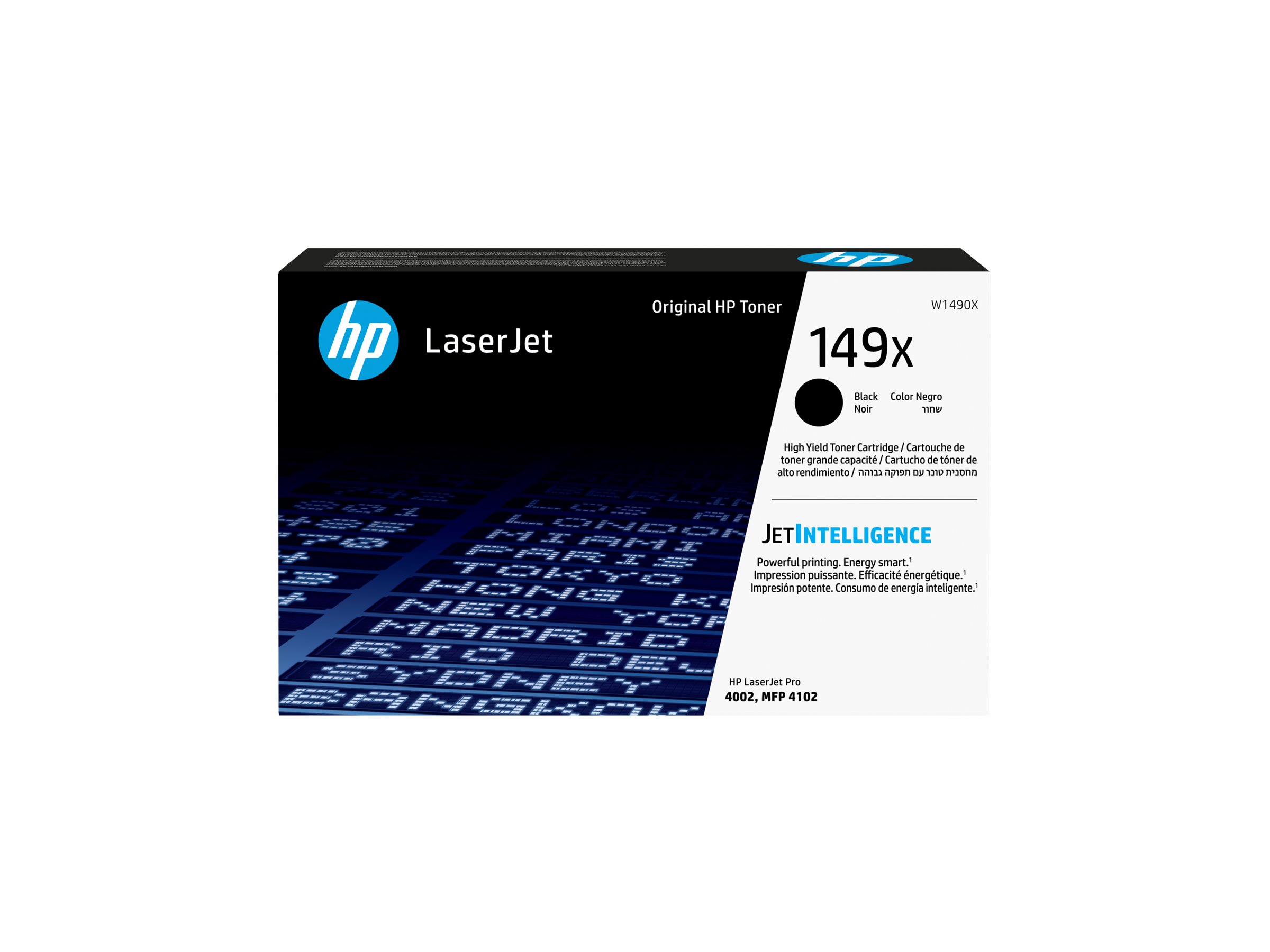 HP 149X - Mit hoher Kapazität - Schwarz - original - LaserJet - Tonerpatrone (W1490X)für LaserJet Pro 4001 - 4002 - 4003 - 4103 - MFP 4101 - MFP 4102 - MFP 4103 - MFP 4104