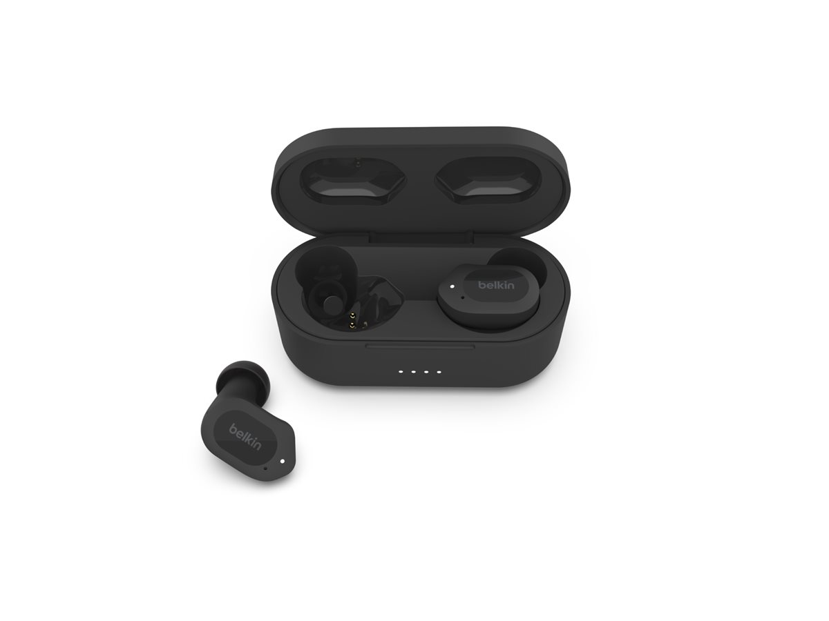 Belkin SoundForm Play - True Wireless-Kopfhörermit Mikrofon - im Ohr - Bluetooth - aktive Rauschunterdrückung - Midnight