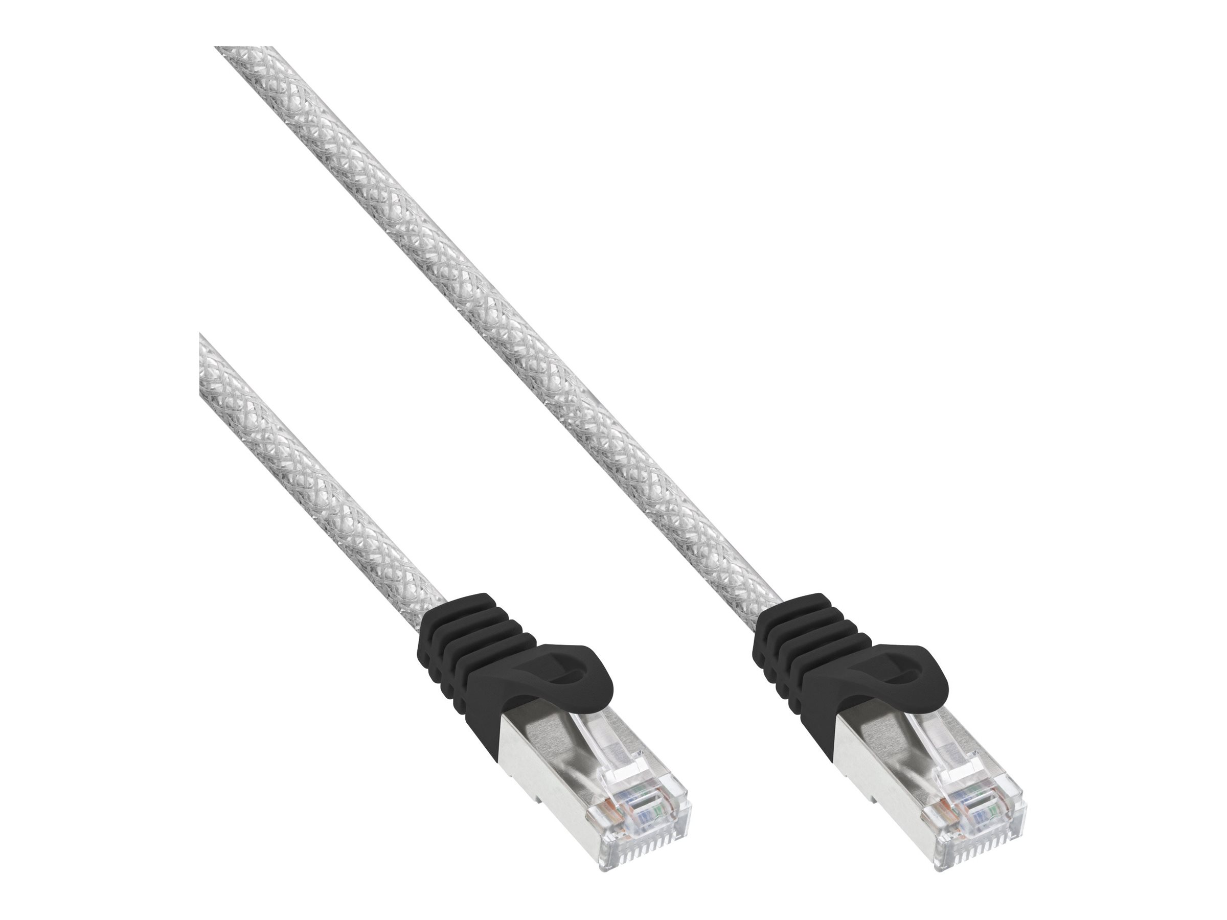 InLine Patchkabel - SF/UTP - Cat.5e - transparent - 30m30 m - SFTP - CAT 5e - geformt - durchsichtig