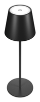 RealPower LED TableLight 360, Schwarz, Universal, IP44, 3 W, LED, 3000 K48 LEDs - 3 W - 1800 mAh Akku - IP44
