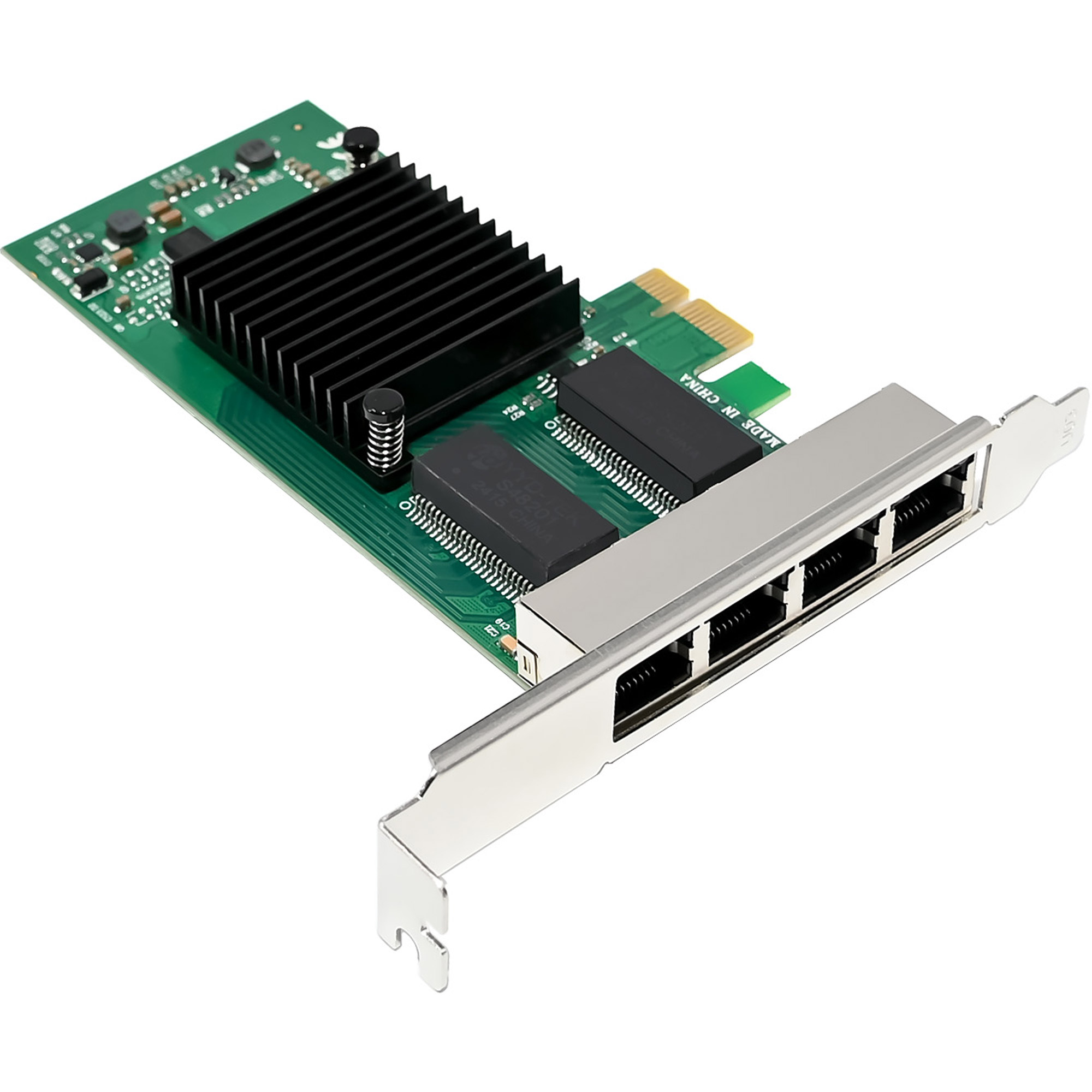 InLine Quad Gigabit Netzwerkkarte - 4x RJ45 1 Gb/s - PCIe x1Gigabit Ethernet x 4