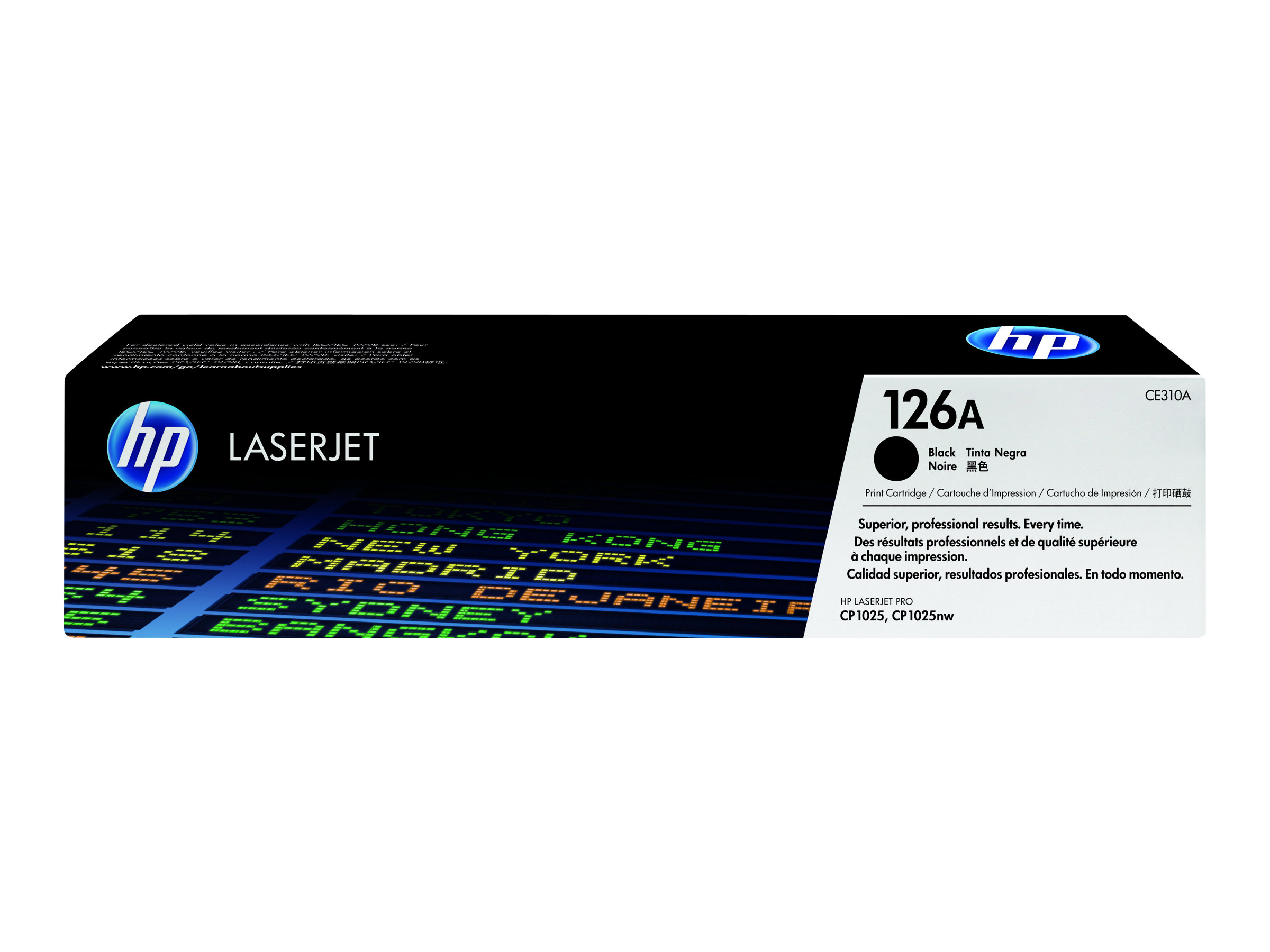 HP 126A - Schwarz - original - LaserJet - Tonerpatrone (CE310A)für Color LaserJet Pro CP1025; LaserJet Pro MFP M175; TopShot LaserJet Pro M275