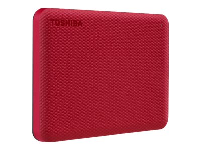 Toshiba Canvio Advance - Festplatte - 2 TB - extern (tragbar)2.5" (6.4 cm) - USB 3.2 Gen 1 - Rot