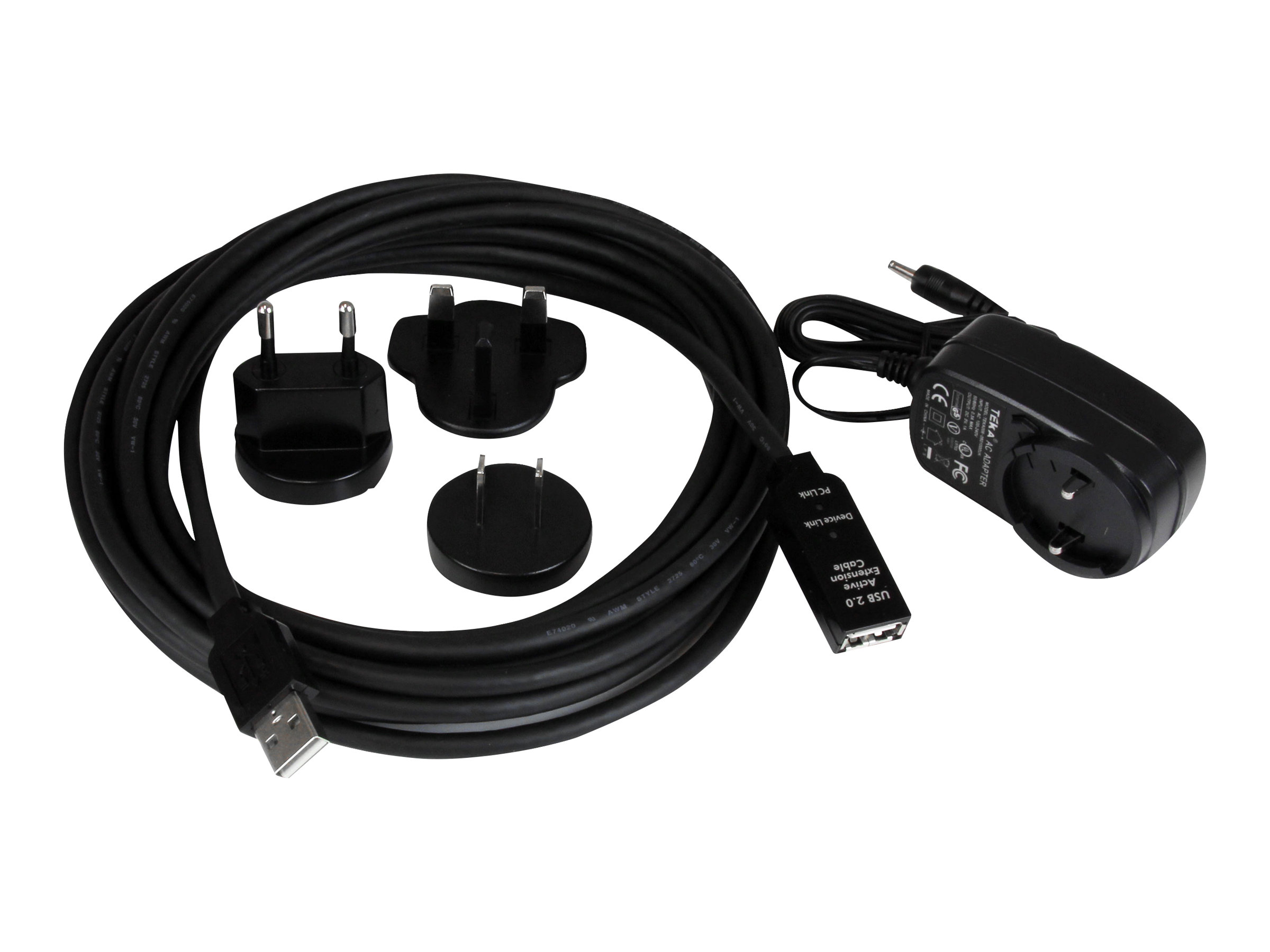 StarTech.com 5m aktives USB 2.0 Verlängerungskabel - St/Bu - USB Verlängerung / Repeater Kabel - USB-Verlängerungskabel - USB (W)zu USB (M) - USB 2.0 - 5 m - aktiv - Schwarz - für P/N: LTUB1MBK - SVA5