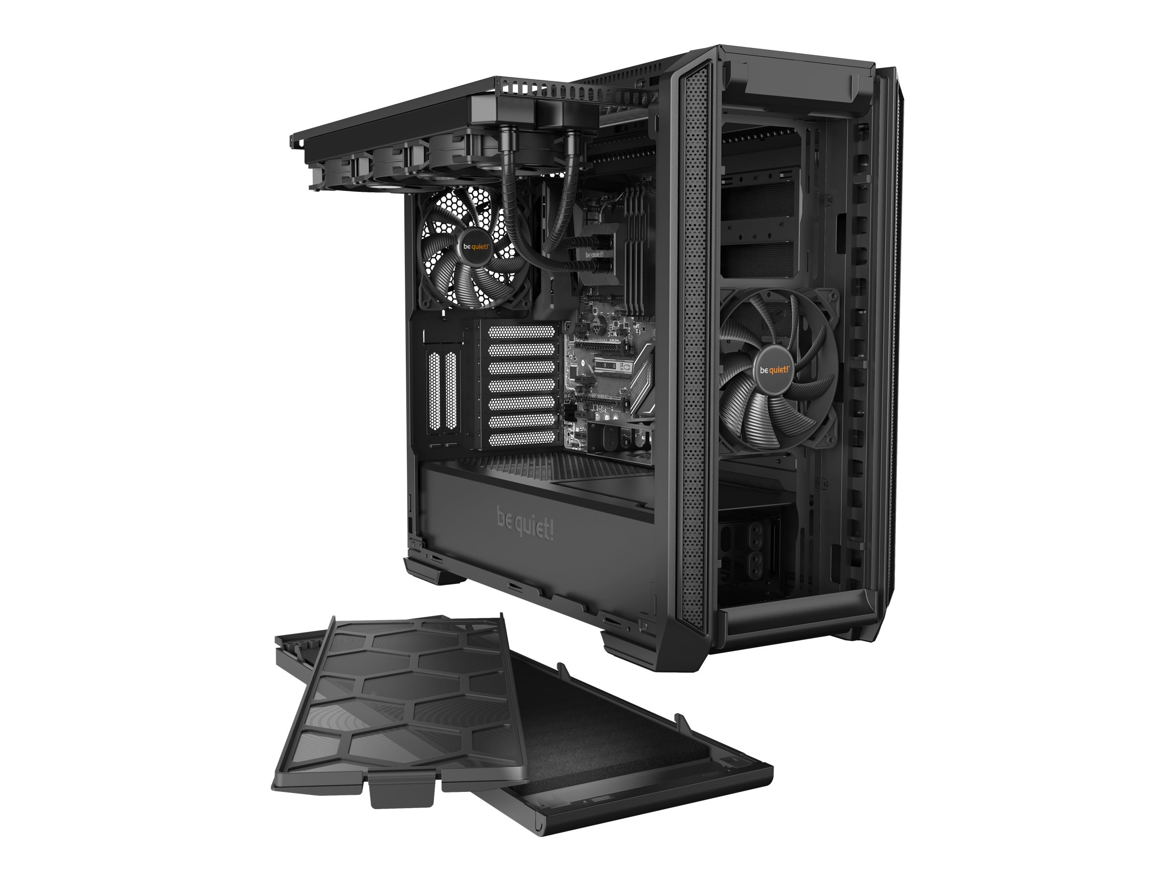 Be Quiet! Silent Base 601 - Tower - E-ATX - keine Spannungsversorgung (ATX / PS/2) Schwarz - USB/Audio
