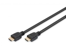 DIGITUS HDMI Ultra High Speed AnschlusskabelHDMI männlich zu HDMI männlich - 1 m - Dreifachisolierung - Schwarz - 8K Unterstützung - Unterstützung für Dolby DTS-HD Master Audio - Unterstützung für Dol
