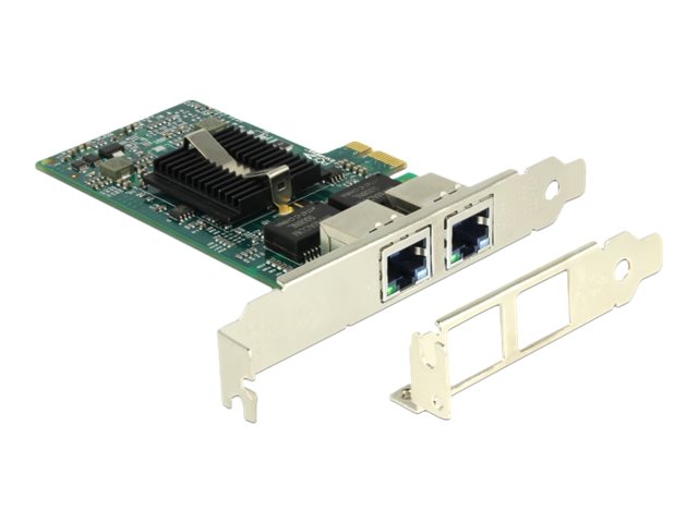 Delock PCI Express Card > 2 x Gigabit LAN - NetzwerkadapterPCIe 2.0 Low-Profile - Gigabit Ethernet x 2