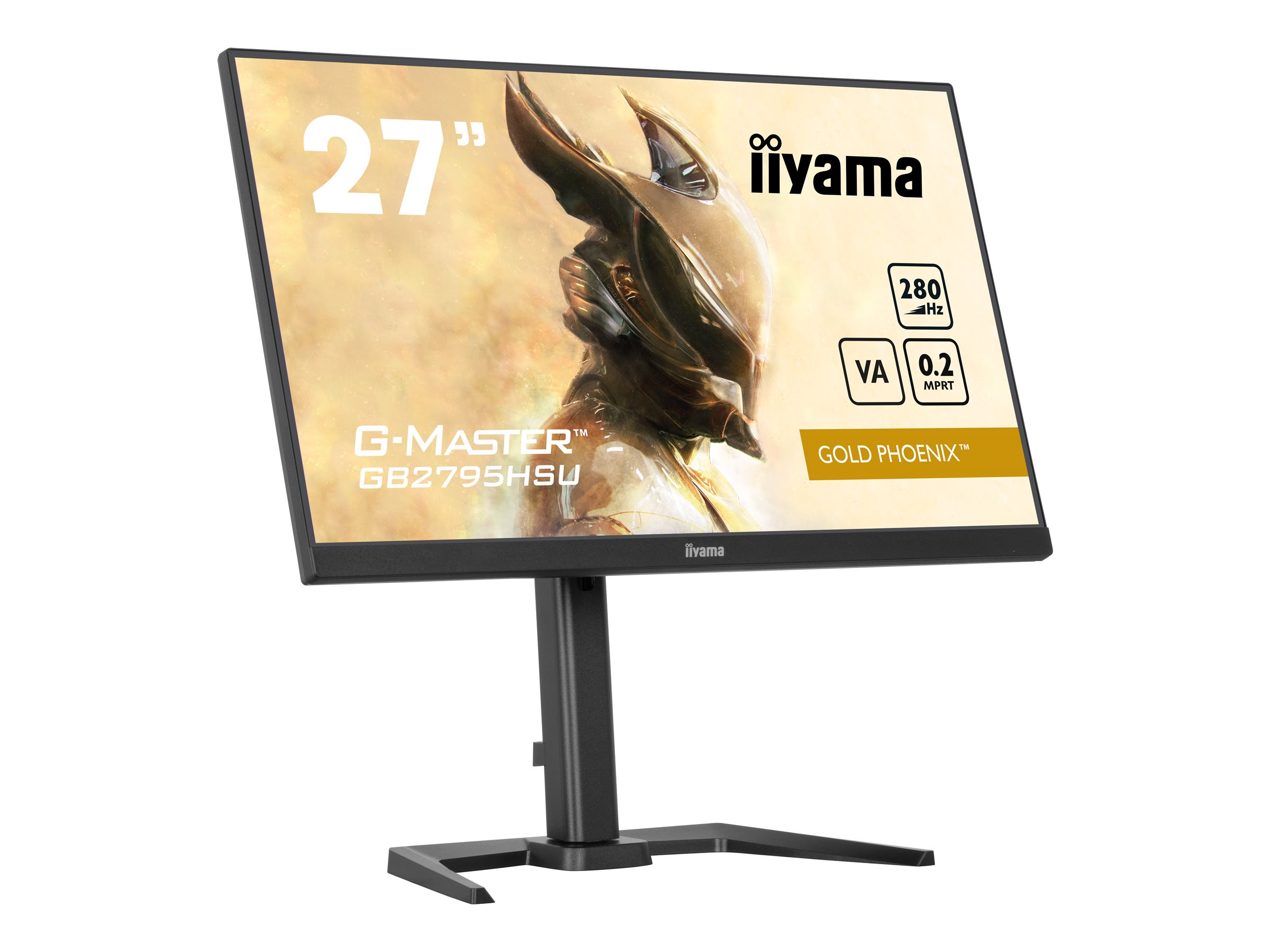 Iiyama G-MASTER Gold Phoenix GB2795HSU-B1 - LED-Monitor - 68.6 cm (27")1920 x 1080 Full HD (1080p) @ 280 Hz - VA - 300 cd/m² - 4000:1 - HDR10 - 0.2 ms - HDMI - DisplayPort - Lautsprecher - mattschwarz