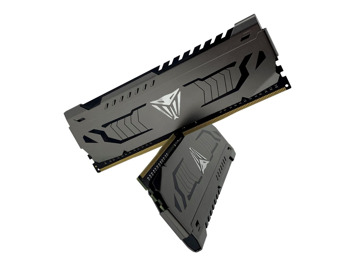 PATRIOT Extreme Performance Viper Steel - DDR4Kit - 16 GB: 2 x 8 GB - DIMM 288-PIN - 3200 MT/s / PC4-25600 - CL16 - 1.35 V - ungepuffert - non-ECC - gunmetal-grau