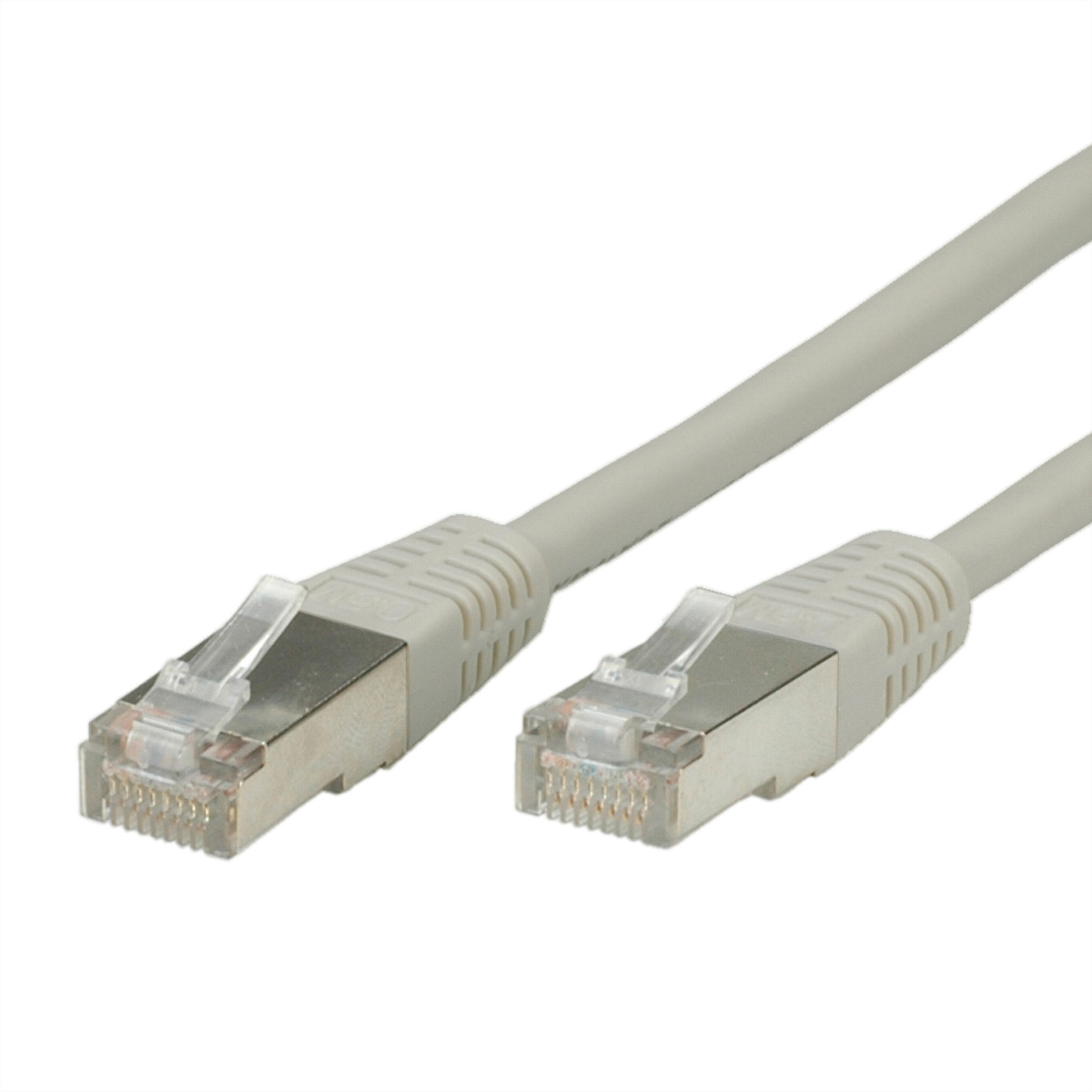 VALUE Patch-Kabel - RJ-45 (M) zu RJ-45 (M)1.5 m - SFTP - CAT 6e - geformt - verseilt - Grau