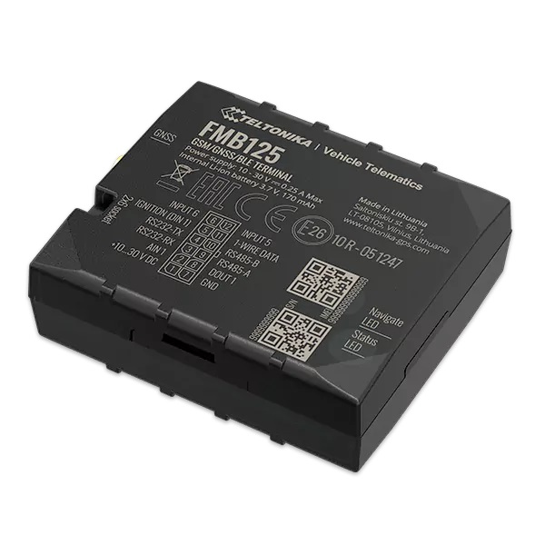 Teltonika FMB125, Universal, Schwarz, Dual-SIM, 850,900,1800,1900 MHz, IP41, 0,128 GBRS-485 - RS-232 - Extern