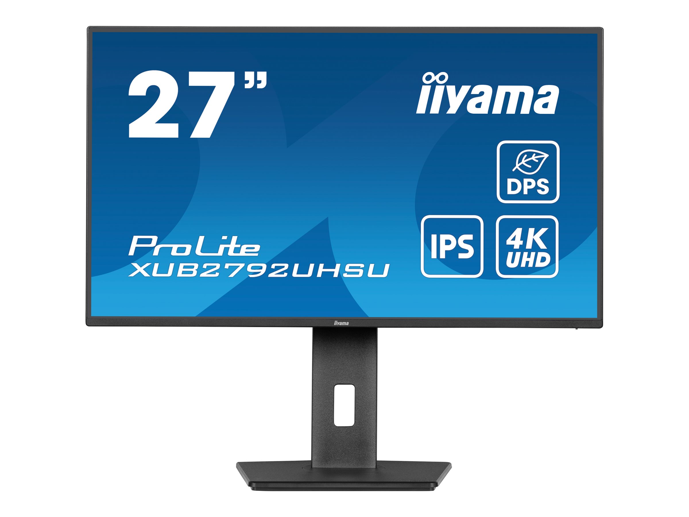 Iiyama ProLite XUB2792UHSU-B6 - LED-Monitor - 68.5 cm (27")3840 x 2160 4K @ 60 Hz - IPS - 350 cd/m² - 1300:1 - 4 ms - HDMI - DisplayPort - USB-C - Lautsprecher - mattschwarz