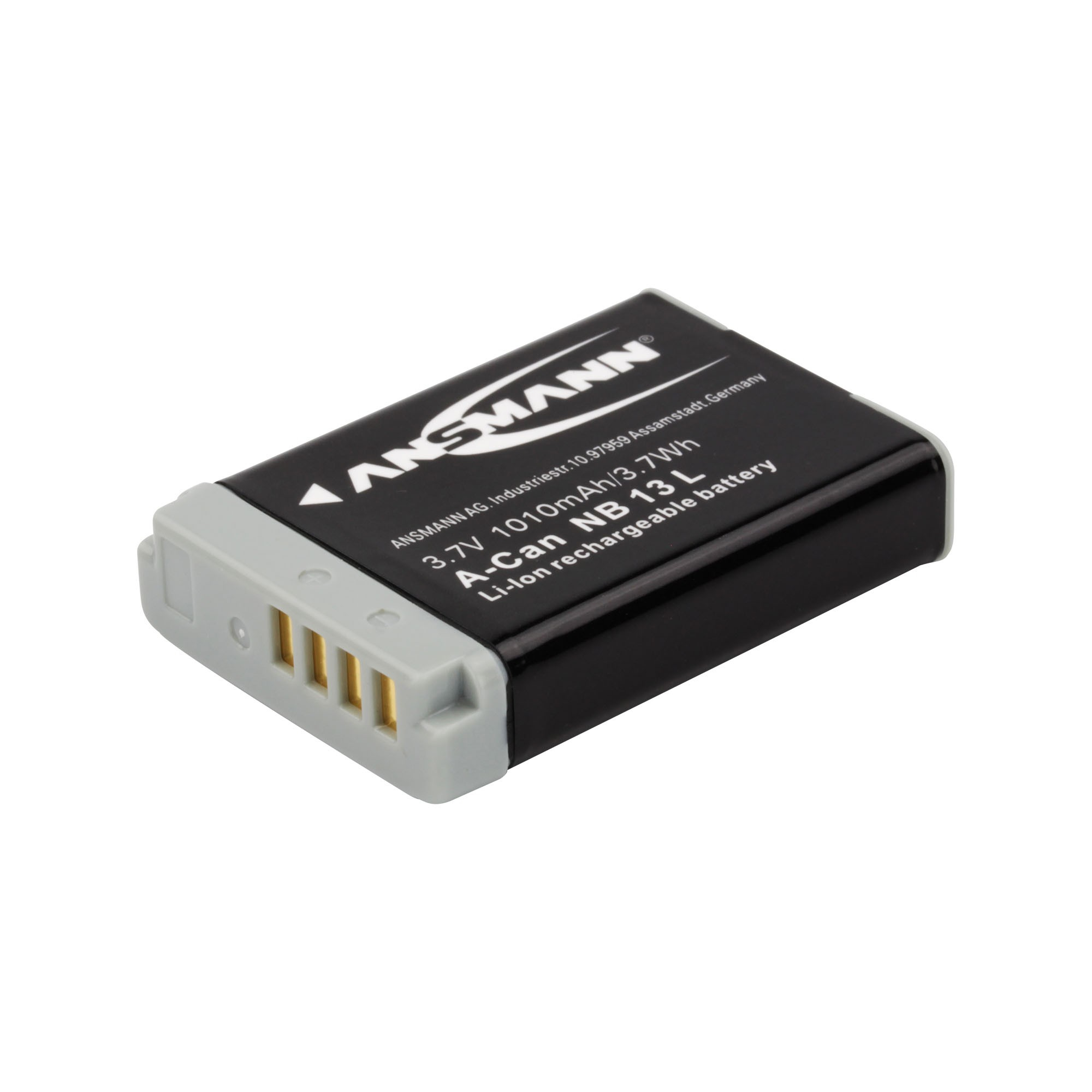 Ansmann A-Can NB 13 L - Batterie - Li-Ion - 1010mAh - 3.7 Wh - für Canon PowerShot G1 - G5 - G7 - G9 - SX620 - SX720 - SX730 - SX740