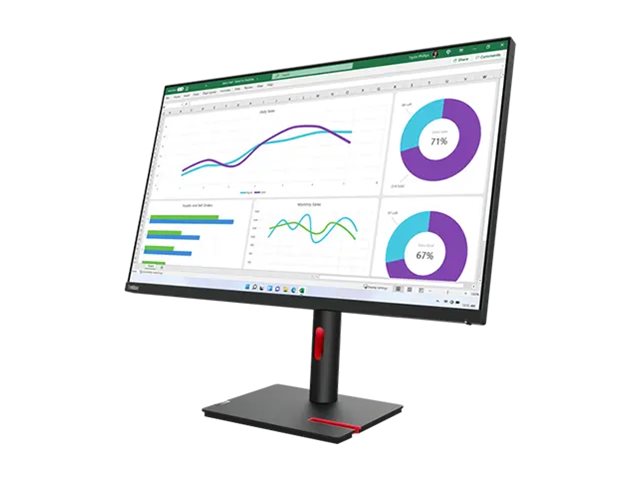 Lenovo ThinkVision T32h-30 - LED-Monitor - 80 cm (31.5")2560 x 1440 WQHD @ 60 Hz - IPS - 350 cd/m² - 1000:1 - 4 ms - HDMI - DisplayPort - USB-C - Raven Black