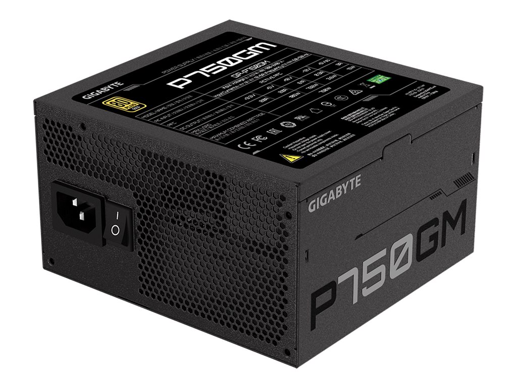 Gigabyte P750GM - Netzteil (intern) - ATX12V2.31 - 80 PLUS Gold - Wechselstrom 100-240 V - 750 Watt - aktive PFC