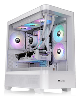 Thermaltake View 290 TG ARGB - Mid tower - ATX - Seitenteil mit Fenster (gehärtetes Glas)keine Spannungsversorgung (PS2) - snow - USB/Audio