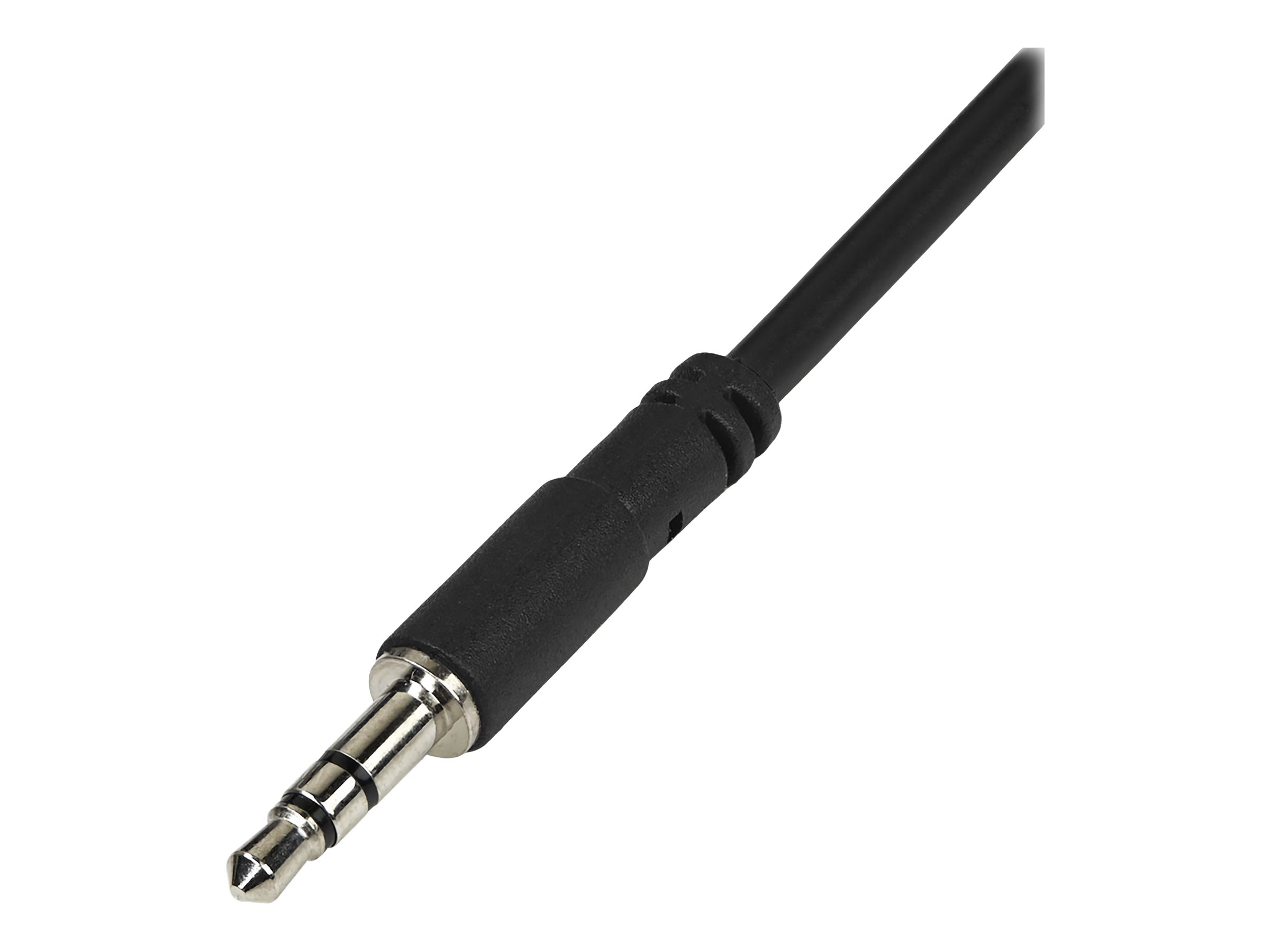 StarTech.com 3,5mm Klinke Y-Splitter KabelHeadset Splitter - Audio-Splitter - mini-phone stereo 3.5 mm männlich zu mini-phone stereo 3.5 mm weiblich - 20 cm - Schwarz - für P/N: MU15MMS - MU6MMS