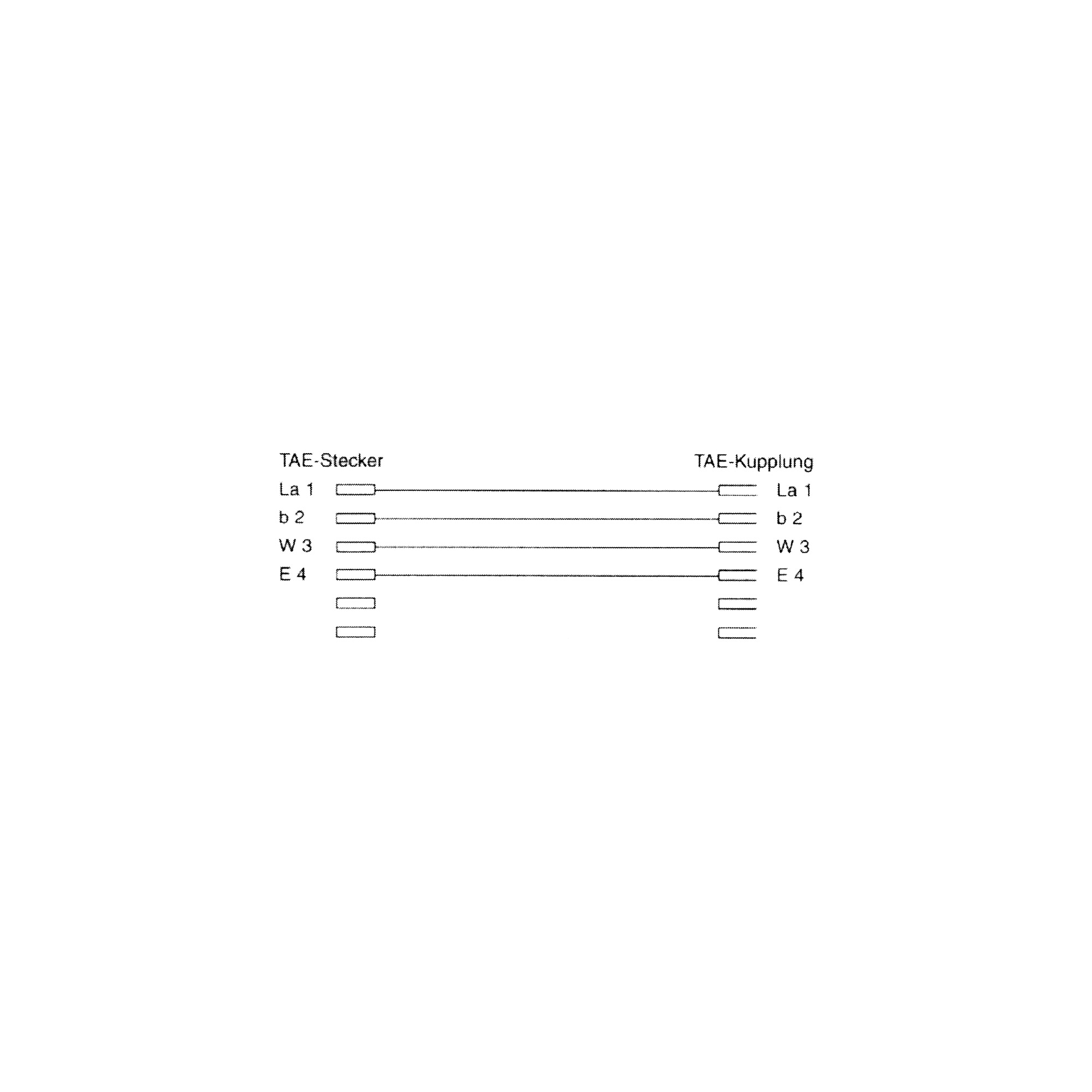 InLine TAE-F Verlängerung - TAE-F Stecker / Buchse - 15mzu TAE-F (W) - 15 m