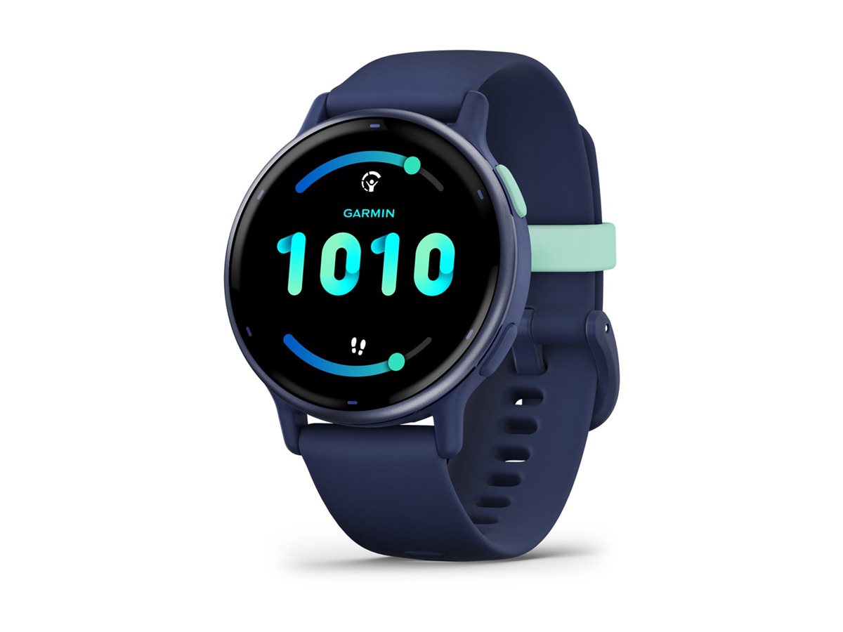 Garmin vívoactive 5 - Marineblau - intelligente Uhr mit Band - Silikon - Handgelenkgröße: 125-190 mm - Anzeige 3.04 cm (1.2")4 GB - Bluetooth - ANT+ - Wi-Fi - 26 g