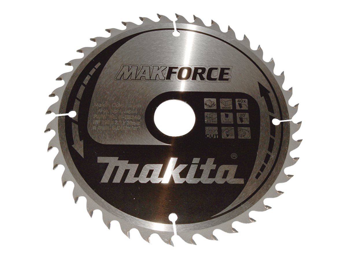 Makita MAKFORCE - Kreissägeblatt - für Holz190 mm - 40 Zähne