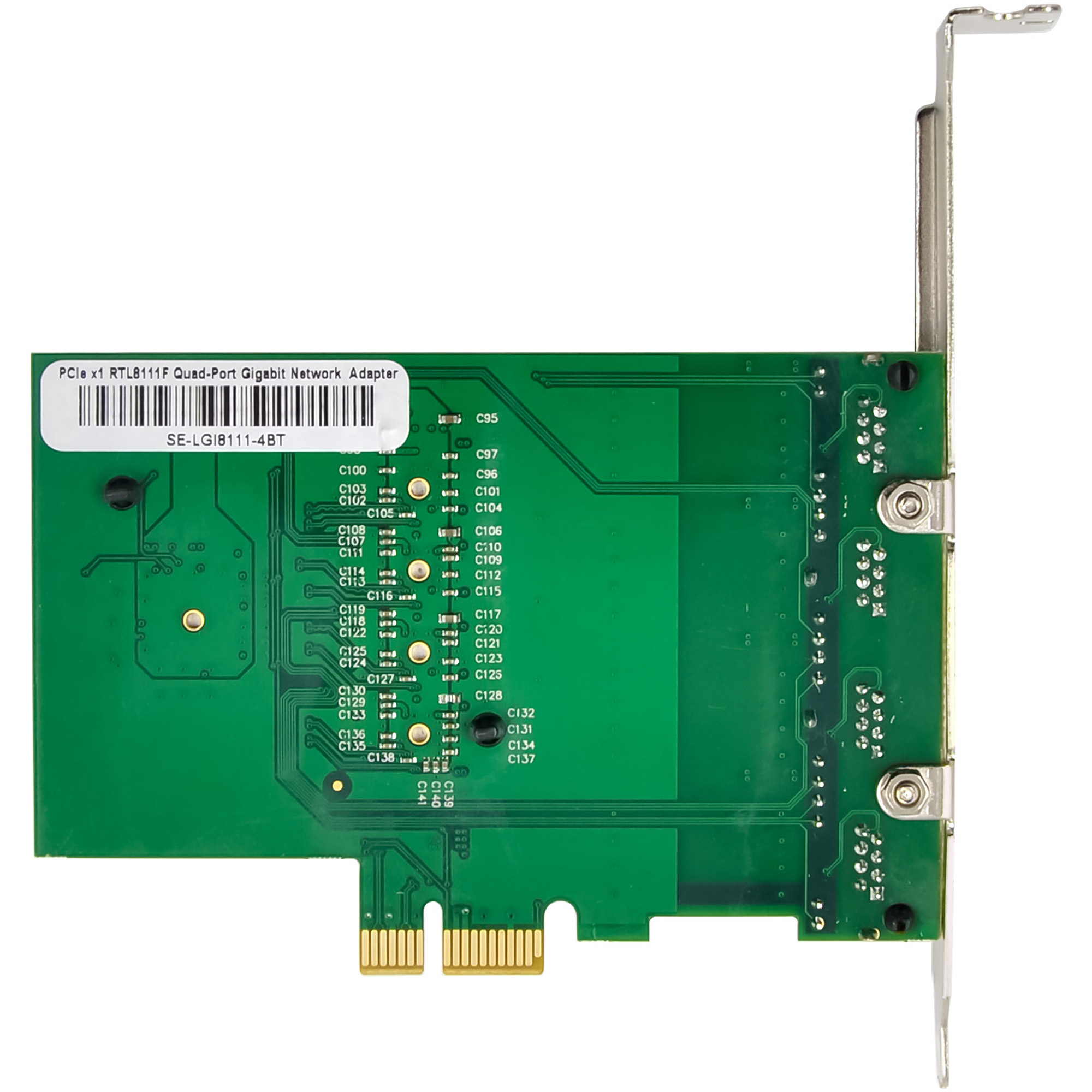 InLine Quad Gigabit Netzwerkkarte - 4x RJ45 1 Gb/s - PCIe x1Gigabit Ethernet x 4