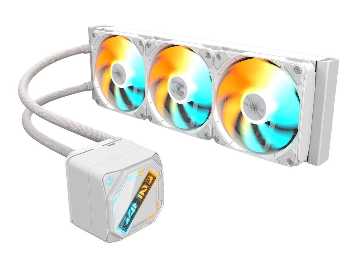 Gigabyte GAMING 360 - Prozessor-Flüssigkeitskühlsystem - (für: LGA115x Socket, LGA1200, LGA1700, LGA1851, AM4, AM5)Kupfer - 120 mm - Ice