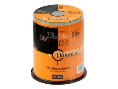 Intenso 100 x CD-R - 700 MB (80 Min) 52x