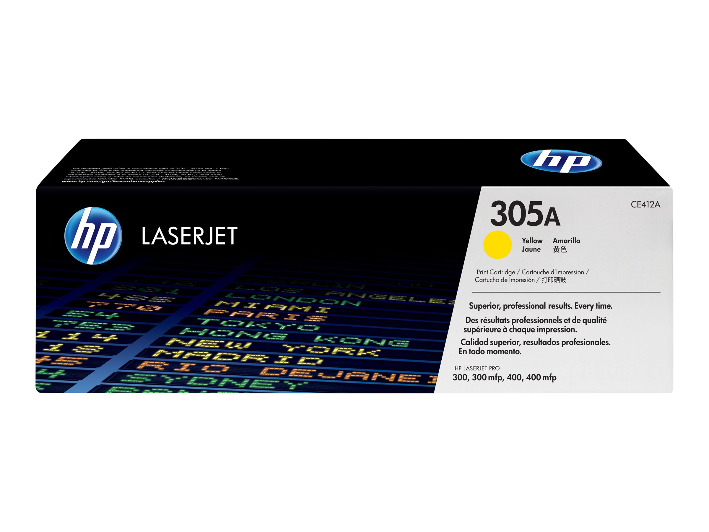 HP 305A - Gelb - original - LaserJet - Tonerpatrone (CE412A)für LaserJet Pro 300 M351 - 400 M451 - MFP M375 - MFP M475
