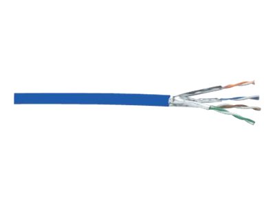 DIGITUS CAT 6A U/FTP Datenkabel - Verlegekabel, 100 m, Simplex, EcaCAT 6a - Hellblau