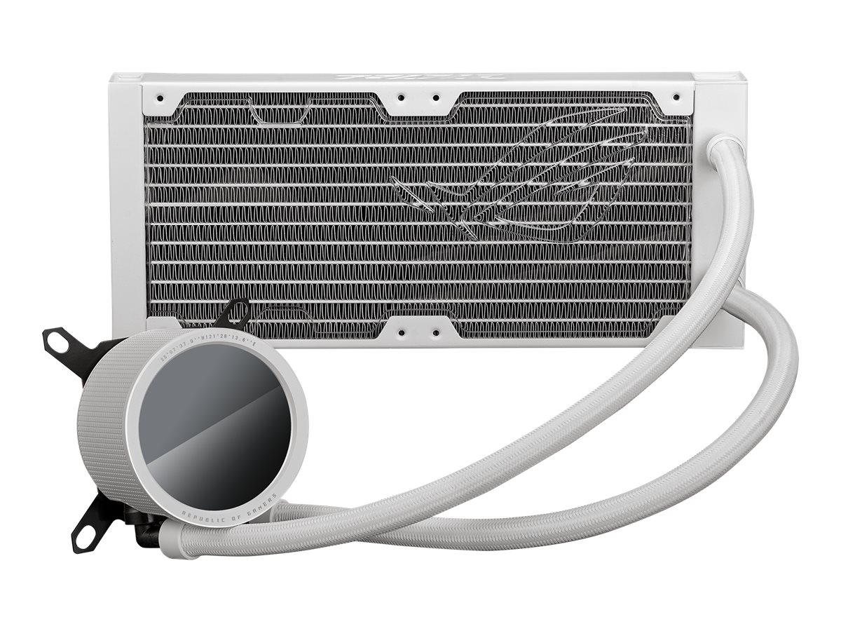ASUS ROG RYUO III 240 ARGB - Prozessor-Flüssigkeitskühlsystem - Kühlergröße: 240 mm - (für: LGA1700, LGA1200, AM5, AM4, LGA1150, LGA1151, LGA1155, LGA1156)Kupfersockel - 120 mm - weiß